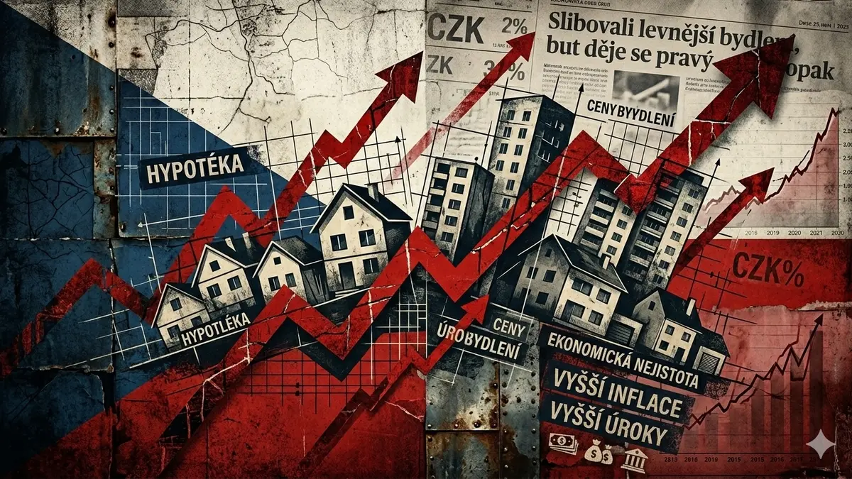Hypotéky znovu zdražují. Průměrný úrok v srpnu vystoupal na pět procent