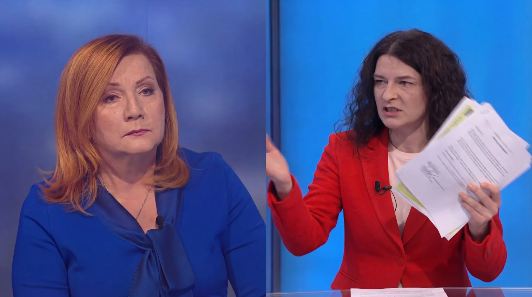 Markéta Šichtářová a Alena Schillerová v napjatém okamžiku